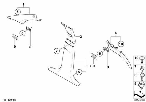 BMW Genuine Expanding Rivet x4 Fits E87 E87 LCI E30 E36 E46 E34 E39 17111712963 — image 2