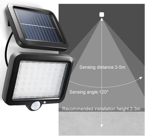 Solar Power LED PIR Motion Sensor Wall Light Security Outdoor Garden Flood Lamp — image 8