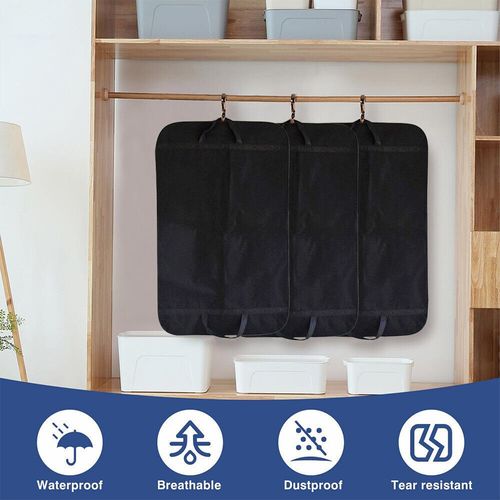 2 Travel Garment Carrier Bag Suit Coat Clothes Dress Cover Protector Storage Bag — image 9
