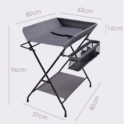 Folding Baby Changer Unit Changing Organizer Table Nappy Diaper With Storage — image 13