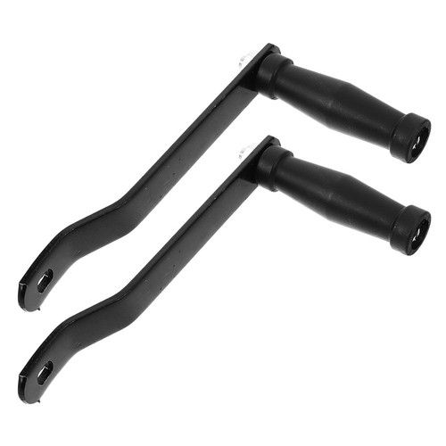 Durable Marine Trailer Crank Handle Black Galvanized Iron Heavy Duty Hand Winch