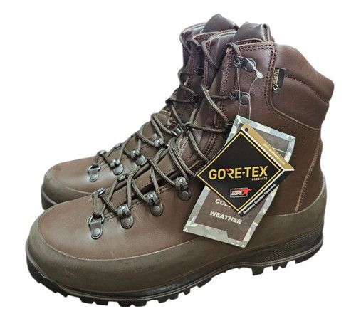 New In Box British Army Issue Iturri Brown Leather Gore-Tex Boots Male Fit