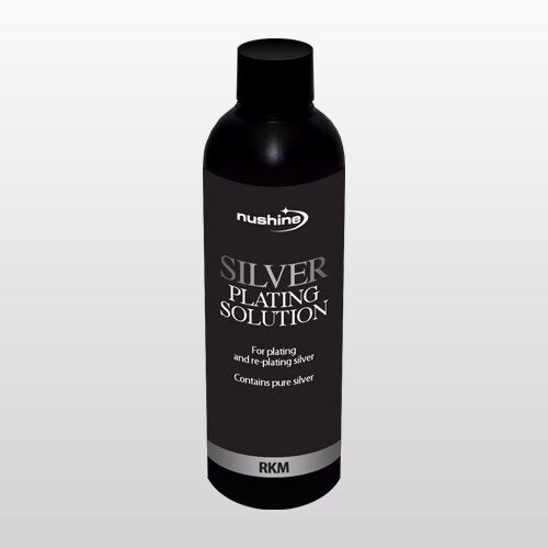 NUSHINE SILVER PLATING SOLUTION -PLATE YOUR JEWELLERY WITH SILVER-100ml plating — image 1