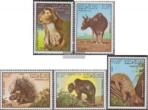 Laos 846-850 (complete issue) unmounted mint / never hinged 1985 Animals