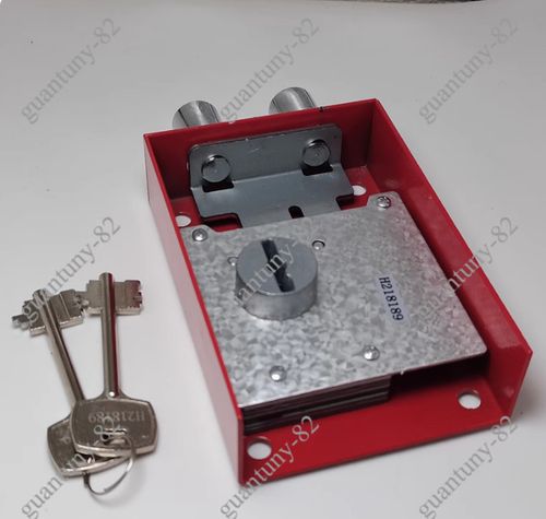 1*Two Bolts Key Lock Cabinet Lock Password Box Mechanical Lock Vault 6 Leaf Lock — image 2