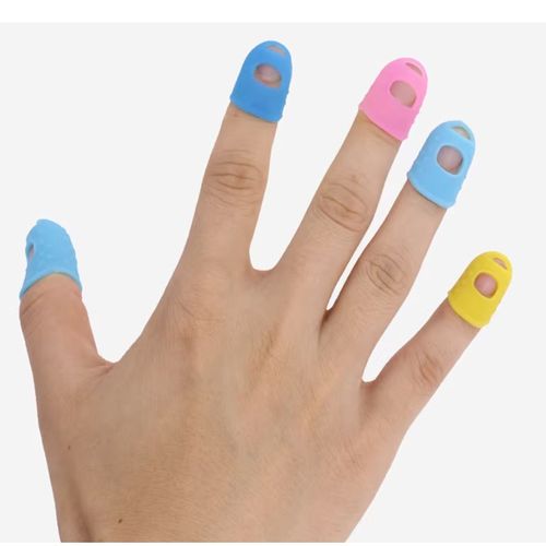 Rubber Thimble Thimblettes Finger Cones Protector Page Turner Small Medium Large — image 5