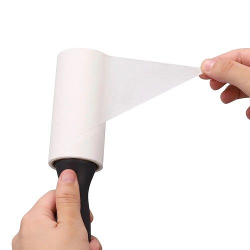1-10X Lint Roller +2 Handles Pet Hair Clothes Fluff Dust Remover Sticky Brush
