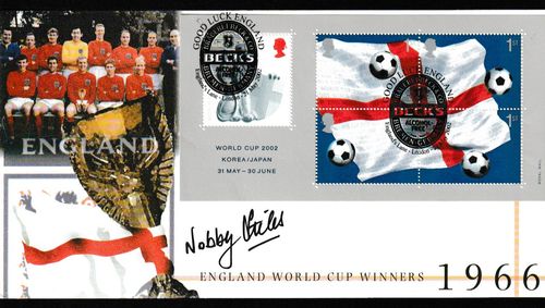 2002 ENGLAND WORLD CUP WINNERS COVERS INDIVIDUALLY HAND SIGNED BY THE 1966 TEAM — image 1