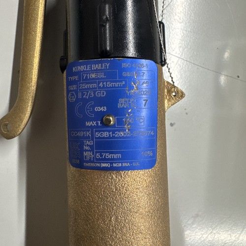 BAILEY 716 SAFETY RELIEF VALVE WITH LIFTING LEVER DN25