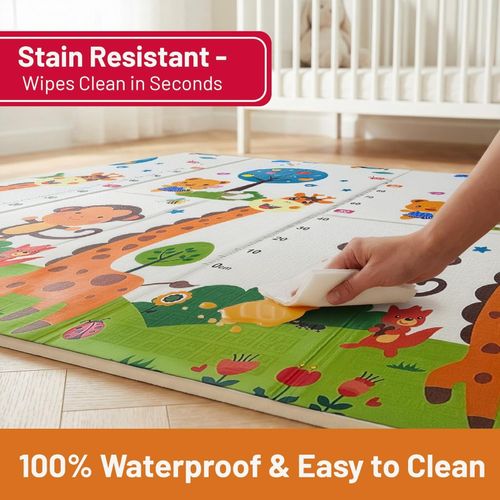 Foldable Baby Play Mat 200 x 180cm Waterproof Soft Crawling Floor Rug Kids Mat — image 6