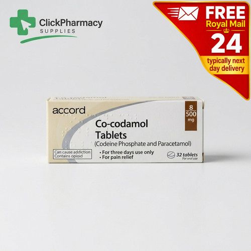 Co-codamol 8mg/500mg tablets (32 Tablets) - FREE NEXT DAY DELIVERY