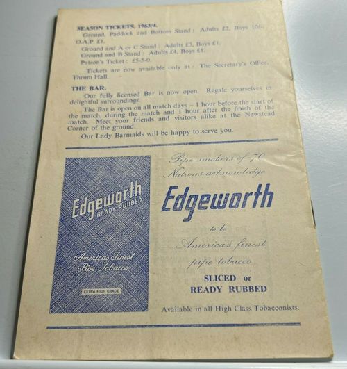 1963 Halifax V Bramley Rugby League Programme  — image 3