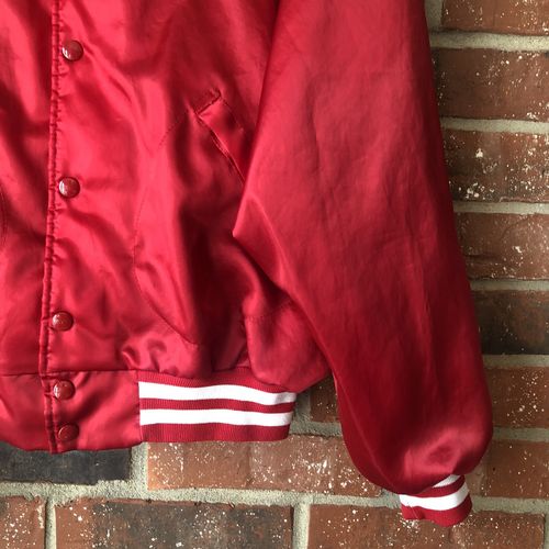 Vintage Exxon Pipeline Company Red/White Dunbrooke Plac-Jac Size Large USA Made — image 8