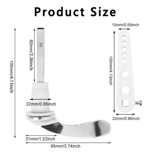 New Universal Toilet Flush Handle Lever Arm Kit Replacement For WC Cistern Tank — image 2