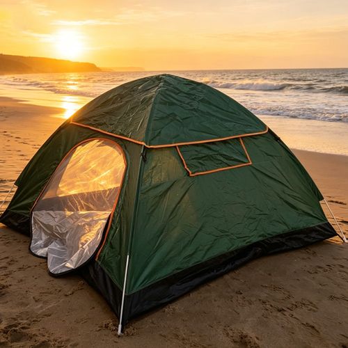 4 Person Easy Pop Up Tent Waterproof Automatic Setup 2 Doors-Instant Family Tent — image 18
