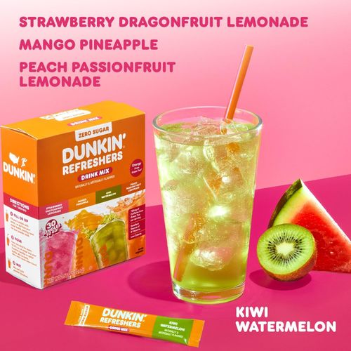 Dunkin’ Refreshers Drink Mix Variety Pack 30ct Zero Sugar Energy | USA IMPORT — image 2