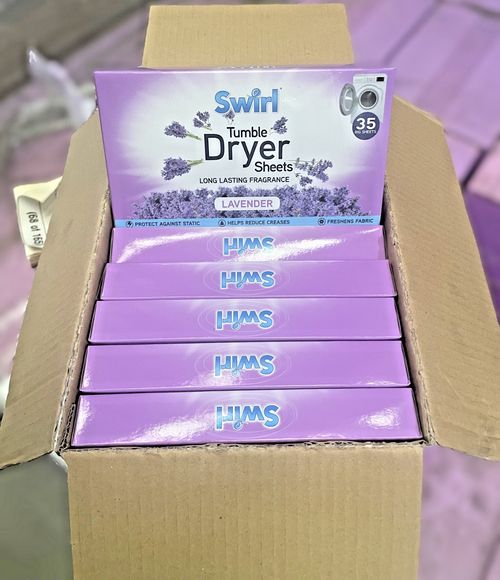 Tumble Dryer Laundry Sheets Softening Fabrics 20 Boxes x 35 sheets Lavender — image 2
