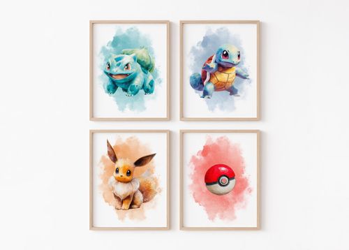 Pokémon Wall Art Prints, Boys Bedroom Posters, Kids Gaming Room Prints, Gaming — image 16