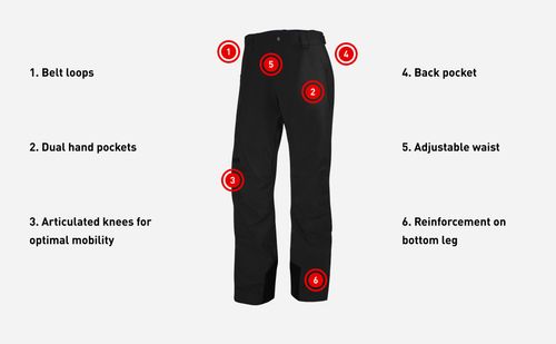 Helly Hansen Mens Extra-Large Legendary Ski Insulated Trousers Red Alert Size XL — image 9
