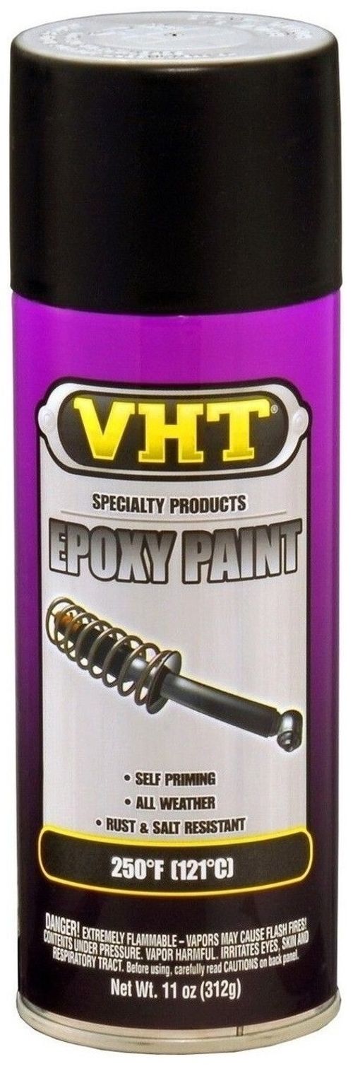 SP652 SATIN BLACK EPOXY ALL WEATHER SPRAY PAINT — image 1