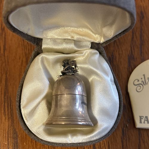 Vintage Sterling Silver Fairy Bell First Tooth Keepsake Box Aristocrat Hallmark — image 2