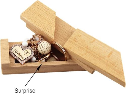 Wooden Puzzle Box with Hidden Compartments Difficult Brain Teaser for Adults Se — image 6