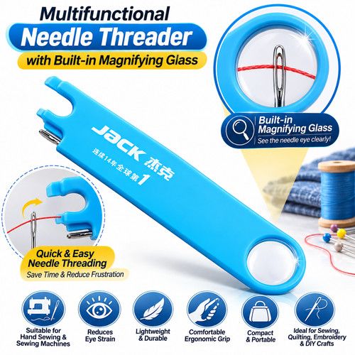 Jack Quick Threading Device for Sewing Machine Needle Threader Tool