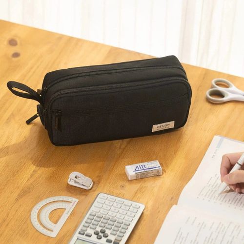Large Capacity Pencil Case Multi Layer Compartment School Stationery Storage Bag — image 6