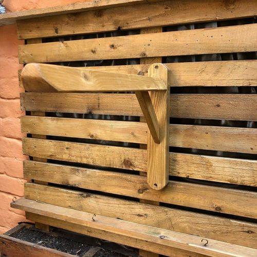 8 x Wooden Saddle Rack/Stand-Handmade Rustic Wall mounted Stable Tack Room Kit — image 4