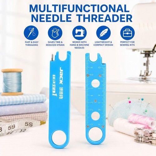 Quick Threading Device for Sewing Machine Needle Threader Multifunctional Tool