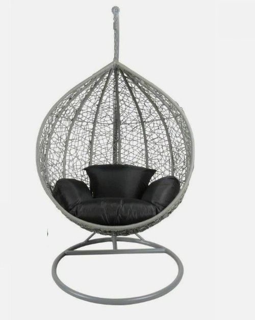 Rattan Egg Chair Swing Outdoor Garden Patio Hanging Wicker Hammock Pod Chair — image 1