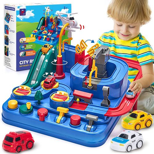 Hahaland Kids Toys for 3 Year Old Boys Car Race Track Boys Toys Age 3 4, Toy & 3