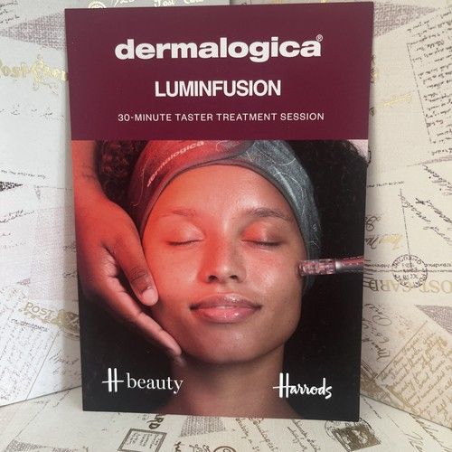 Dermalogica Luminfusion Harrods Facial Treatment Voucher 30 Minute  Exp 11/26