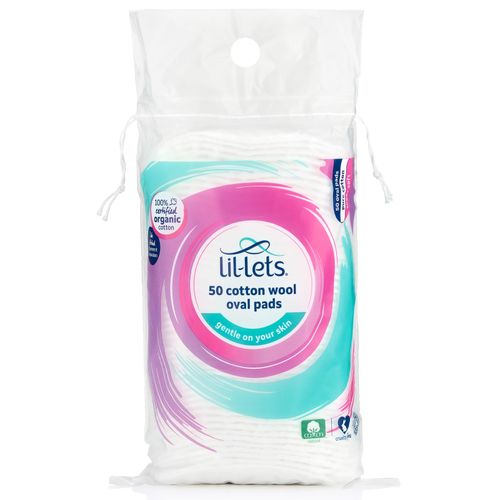 Lil-Lets Organic Cotton Wool Oval Pads Extra Large Soft 50 Count — image 21