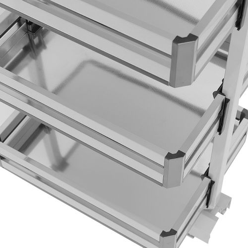 Pull Out Kitchen Larders Soft Close Slide Out Storage Cabinet Wire Basket Drawer — image 2