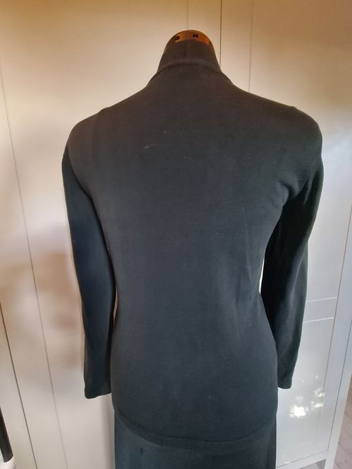 Vintage Pulligan Black Cardigan V Neck Fine Knit Button Up Jumper Size XS — image 2