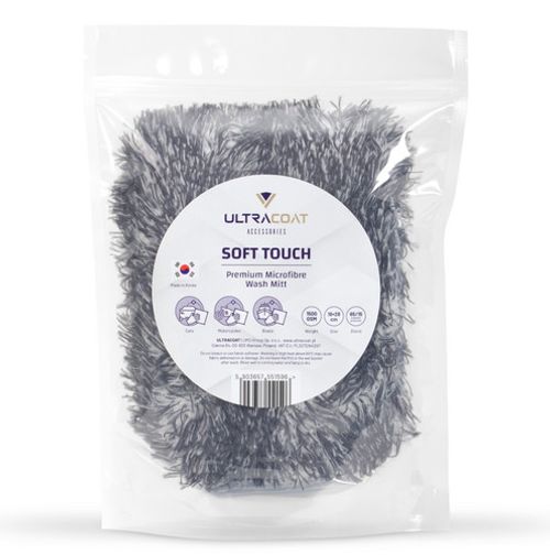 Ultracoat Soft Touch Car Wash Mitt Korean Microfibre Glove 1500GSM Scratch Safe
