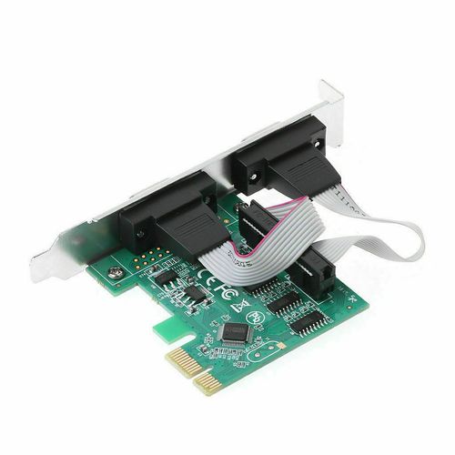 PCI Express Pcie PCI-E 2-Port Serial RS-232 RS232 COM DB9 Card Adapter Converter — image 3