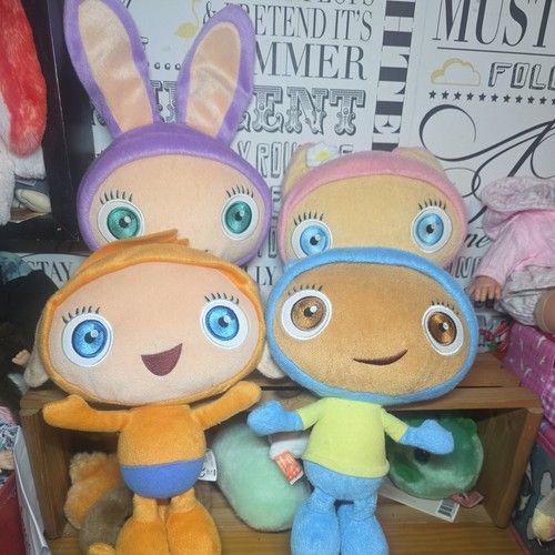 Waybuloo Set of 4 Talking Plush Soft Toys 15-35cm TV & Film Characters 2009-2012