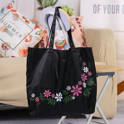 Large Foldable Reusable Ladies Shopping Bag Eco Tote Handbag Fold Away Bag UK