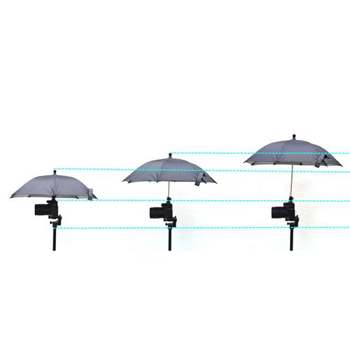 Camera Hot Shoe Umbrella Easy to Use Protable Camera Rain Cover Protector — image 4