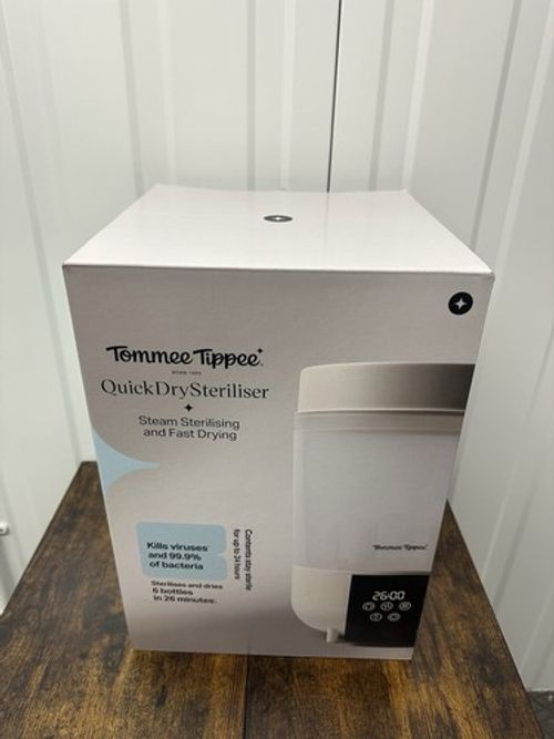 Tommee Tippee QuickDry Steriliser and Dryer White - Boxed Baby Bottle Sanitiser