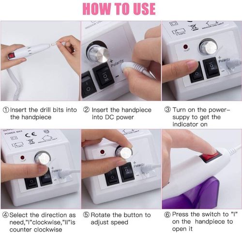 Electric Nail Drill Machine 20000RPM Professional Nail File Manicure Pedicure — image 4