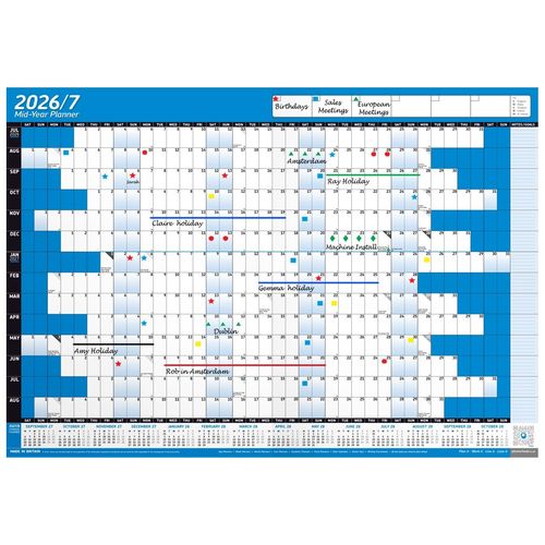 2026/2027 Mid-Year Planner Calender Academic Wall Chart ✔ Calendar BUMPER PACK — image 8