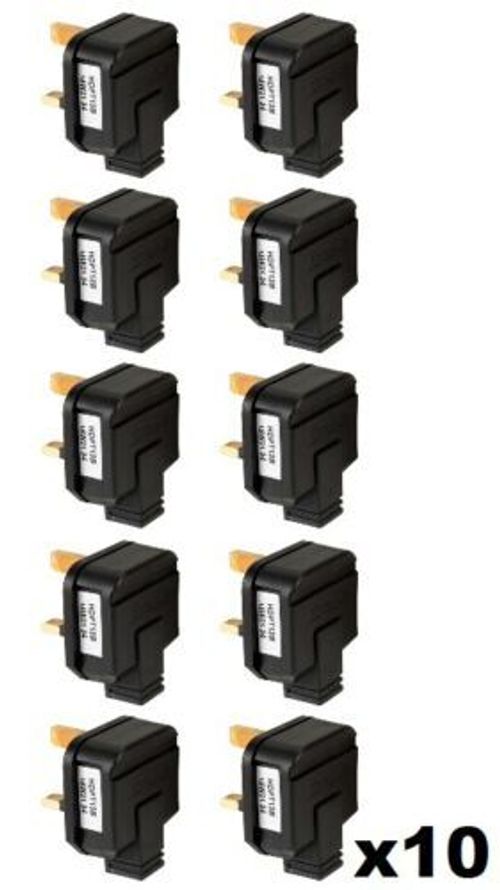 13 Amp Plug Tops Black Permaplug Rubber 13A Electrical  1 2 5 10 20 50 100