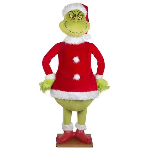 60CM Christmas Grinch Soft Plush Doll Stuffed Toy Teddy Kid Xmas Gift Decoration