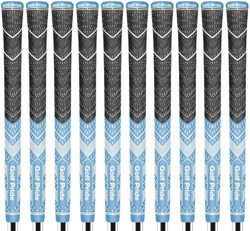 Golf Pride MCC Teams Plus4 Light Blue & White Midsize - Set of 10