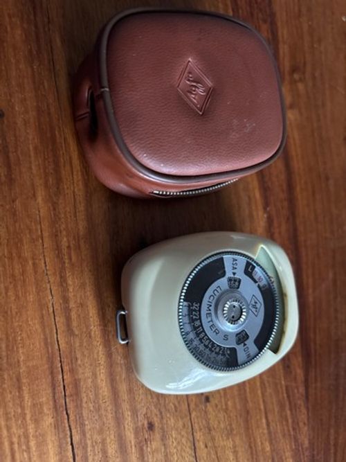 Vintage Agfa Lucimeter S Light Meter with Original Instructions Working,Made🇩🇪