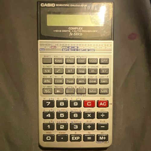 Casio fx-570CD Scientific Handheld Calculator Silver/Black LCD Auto Power Off