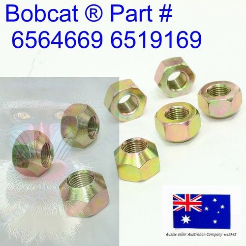 for Bobcat 8 x Wheel Nuts Rim Stud Lug Nuts 6564669 S70 S100 S130 S150 S160 S175